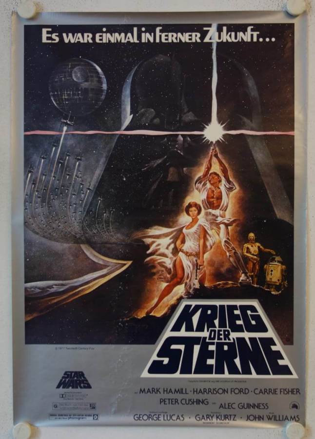 Krieg der Sterne originales deutsches Filmplakat